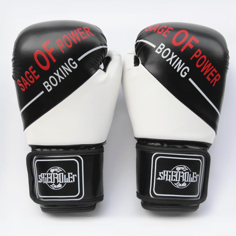 Mănuși de box pentru antrenament – Right Saint; compatibile Muay Thai; antrenament cu sac de nisip; pentru adulți și copii