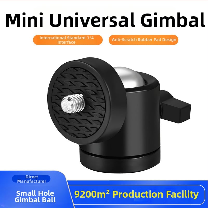 Kovová guľová hlava pre statív, 360° horizontálne a vertikálne otáčanie, závit 1/4", hmotnosť 0,2 kg, model Q29