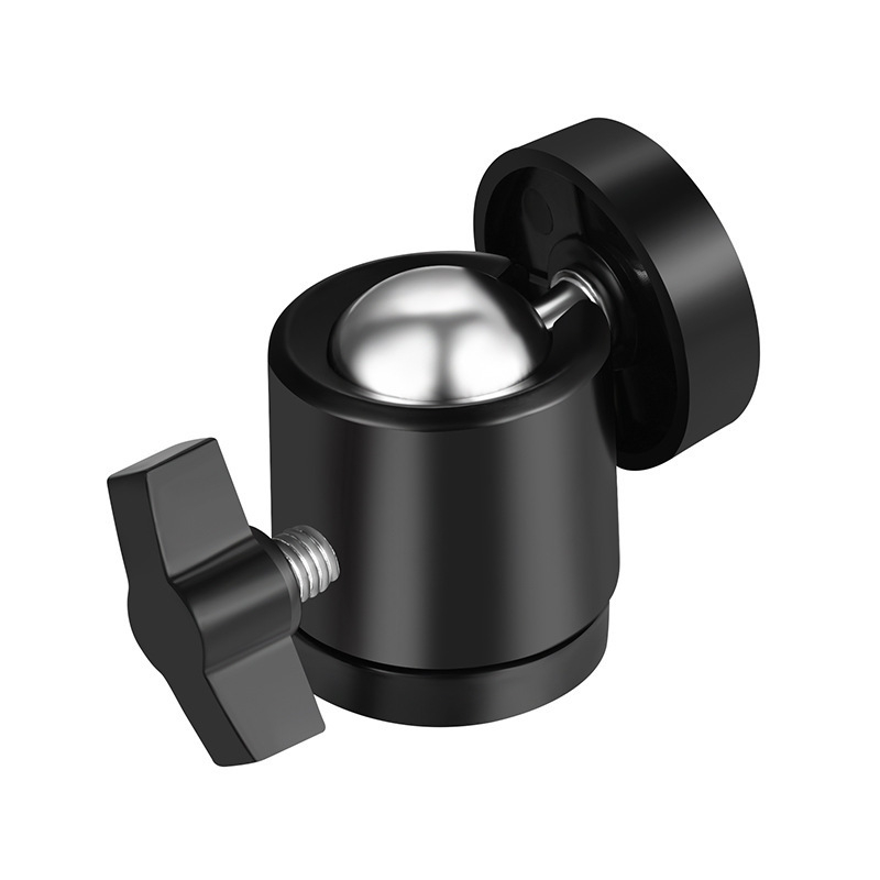 Kovová guľová hlava pre statív, 360° horizontálne a vertikálne otáčanie, závit 1/4", hmotnosť 0,2 kg, model Q29