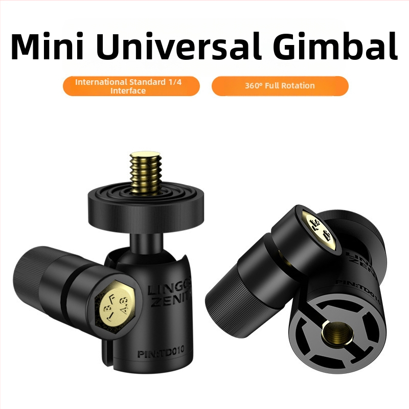 Kovová guľová hlava pre statív, 360° horizontálne a vertikálne otáčanie, závit 1/4", hmotnosť 0,2 kg, model Q29