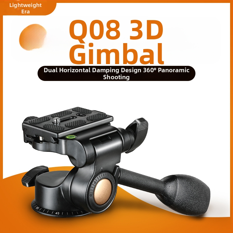 Light Age Q08 3-osi gimbal s hydraulickým tlmením pre DSLR na hliníkovom statíve