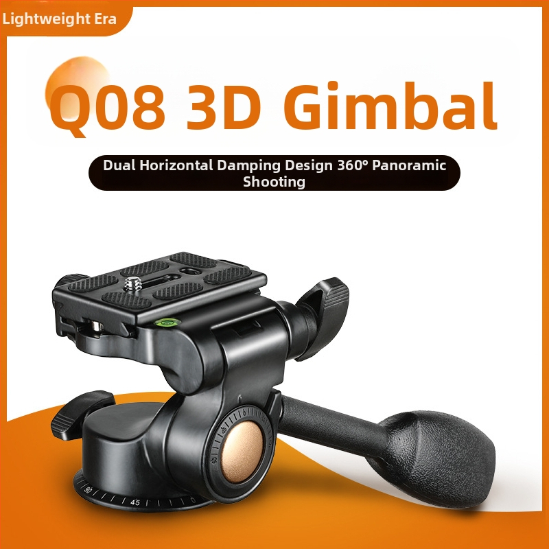 Light Age Q08 3-osi gimbal s hydraulickým tlmením pre DSLR na hliníkovom statíve