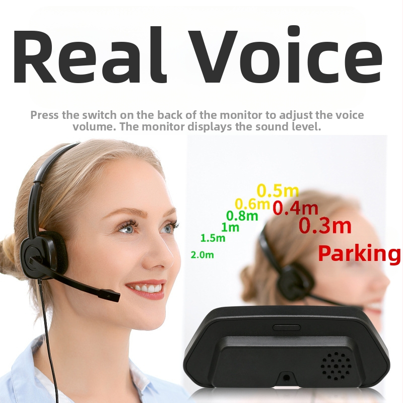 Vizuālais atpakaļ parkēšanas radars ar LCD displeju, 12V barošanas avots, 4 sensori, -5°C līdz 60°C darba temperatūra – Precīza detektēšana, Droša stāvvieta