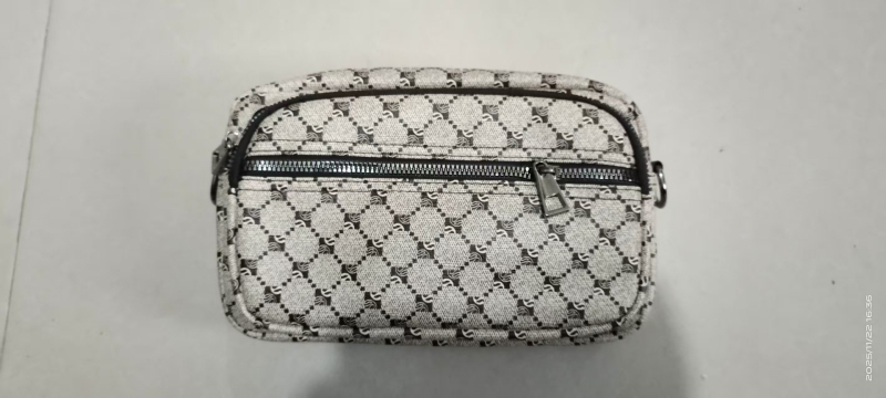 Muška PU crossbody torba s geometrijskim uzorkom, poliesterska podstava, proljeće 2024