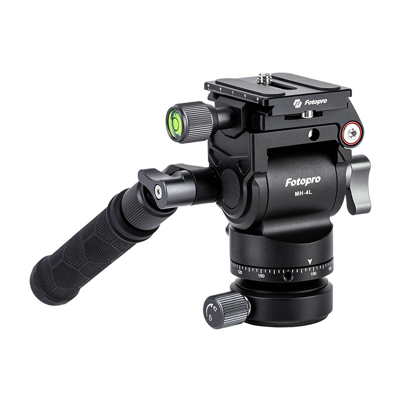 Fotopro υδραυλική γιμπάλ κεφαλή με bowl mount για κάμερες χωρίς καθρέπτη – καθολική, κράμα αλουμινίου, 360° κατακόρυφη περιστροφή, 90° οριζόντια περιστροφή, 0,4 kg