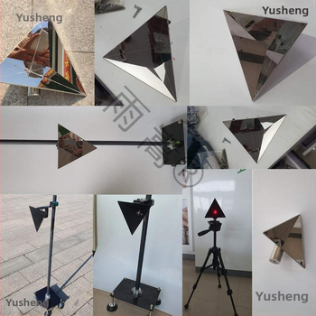 Radarstūra reflektors, pilnmetāla modelis automobiļu kalibrēšanai, RCS stūra mikrobangām radar, 4 sensori, 12V barošana, skaņas signāls (buzzer)