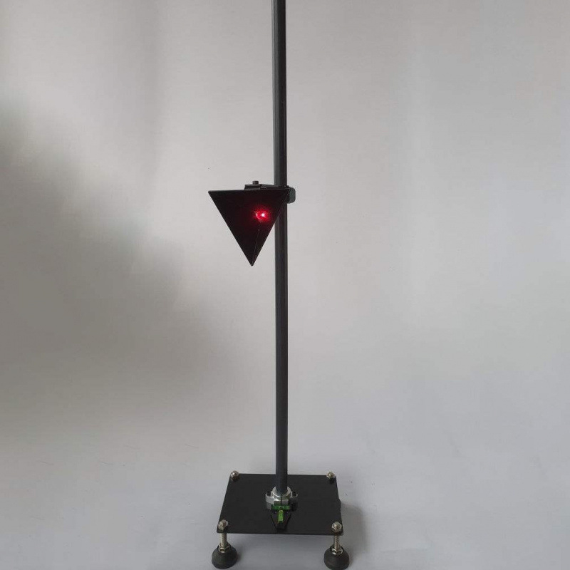 Radarstūra reflektors, pilnmetāla modelis automobiļu kalibrēšanai, RCS stūra mikrobangām radar, 4 sensori, 12V barošana, skaņas signāls (buzzer)