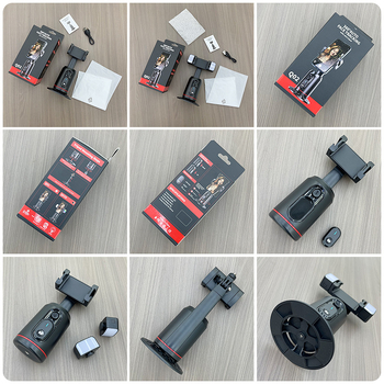 Σταθεροποιητής για κινητό τηλέφωνο με αυτόματη παρακολούθηση προσώπου, 360° οριζόντια και κάθετη περιστροφή, χωρίς εφαρμογή, ABS υλικό