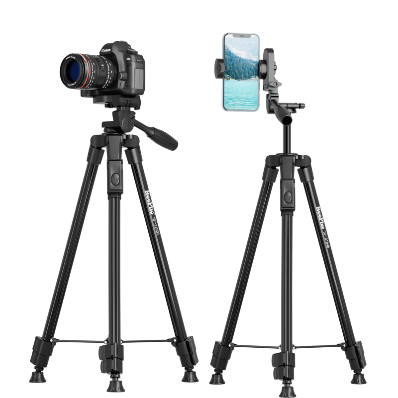 Tripod pre DSLR a smartfón, podlahový stojan, guľová hlava, 2 diely, hliník+ABS, rýchloupínacia doska (NP-3180/NP-3180S)