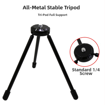 Stolný stojan na telefón s 3D gimbalom, 3-článková konštrukcia z železa a PVC, platňa na rýchle uvoľnenie