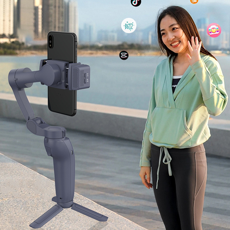 3‑osični gimbal za pametni telefon, sklopiv, bežični, ručni stabilizator s praćenjem lica