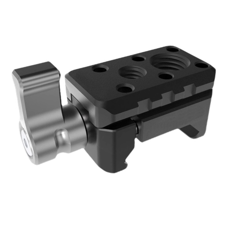 Αξεσουάρ κάμερας: εξάρτημα επέκτασης από κράμα αλουμινίου, Arri 1/4 και 3/8 μοντάρισμα, καθολική εγκατάσταση, καθολική συμβατότητα (Κράμα αλουμινίου, καθολική εγκατάσταση, καθολική συμβατότητα, 26 g)