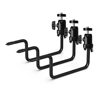 Mini gimbal 360° din plastic pentru cameră cu fill light, cap sferic, hot shoe, 1/4-inch șurub