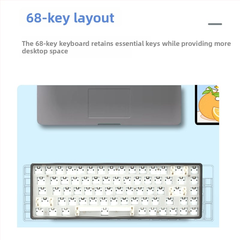 68-tipkovnica RGB optomehanička, komplet s punom hot-swap podrškom i Bluetoothom