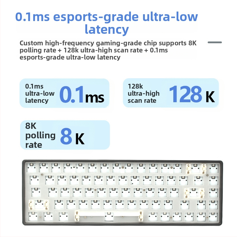68-tipkovnica RGB optomehanička, komplet s punom hot-swap podrškom i Bluetoothom