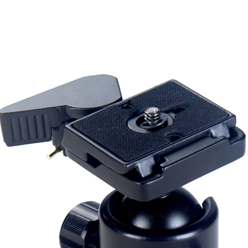 Manbily KM-0 Cameră DSLR Gimbal Trepied cu Cap Balon, Panoramă 360° Orizontal, 90° Vertical, Aliaj din Aluminiu, Șurub 1/4'', 0,4 kg