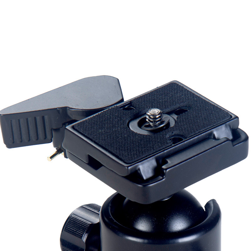 Manbily KM-0 Cameră DSLR Gimbal Trepied cu Cap Balon, Panoramă 360° Orizontal, 90° Vertical, Aliaj din Aluminiu, Șurub 1/4'', 0,4 kg