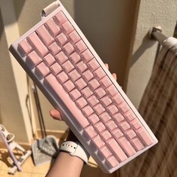Kristalni Jelly keycap za numeričku tipkovnicu s bočnim graviranjem srca, RGB osvjetljenje, Type-C priključak, zeleni mehanički prekidač s osi