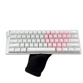 Kristalni Jelly keycap za numeričku tipkovnicu s bočnim graviranjem srca, RGB osvjetljenje, Type-C priključak, zeleni mehanički prekidač s osi