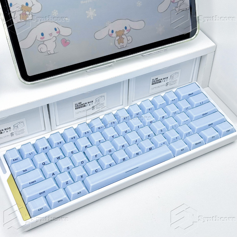 Kristalni Jelly keycap za numeričku tipkovnicu s bočnim graviranjem srca, RGB osvjetljenje, Type-C priključak, zeleni mehanički prekidač s osi