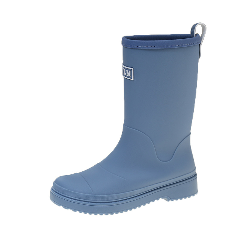 Ženske kišne čizme, PVC gornji dio, srednja visina čizme, niski pet 1–3 cm, sve sezone, podrijetlo Guangdong Jieyang