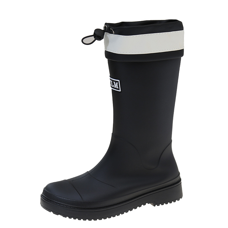 Ženske kišne čizme, PVC gornji dio, srednja visina čizme, niski pet 1–3 cm, sve sezone, podrijetlo Guangdong Jieyang