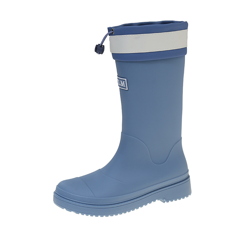 Ženske kišne čizme, PVC gornji dio, srednja visina čizme, niski pet 1–3 cm, sve sezone, podrijetlo Guangdong Jieyang
