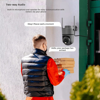 Gimbal kamera viedtālrunim ar automātisku brīdinājumu un cilvēka sekošanu, 355° horizontālais grieziens, 90° vertikālais grieziens, griešanās robeža 355°, PTZ plastmasas korpuss, 5V DC barošana, sienas uzstādīšana