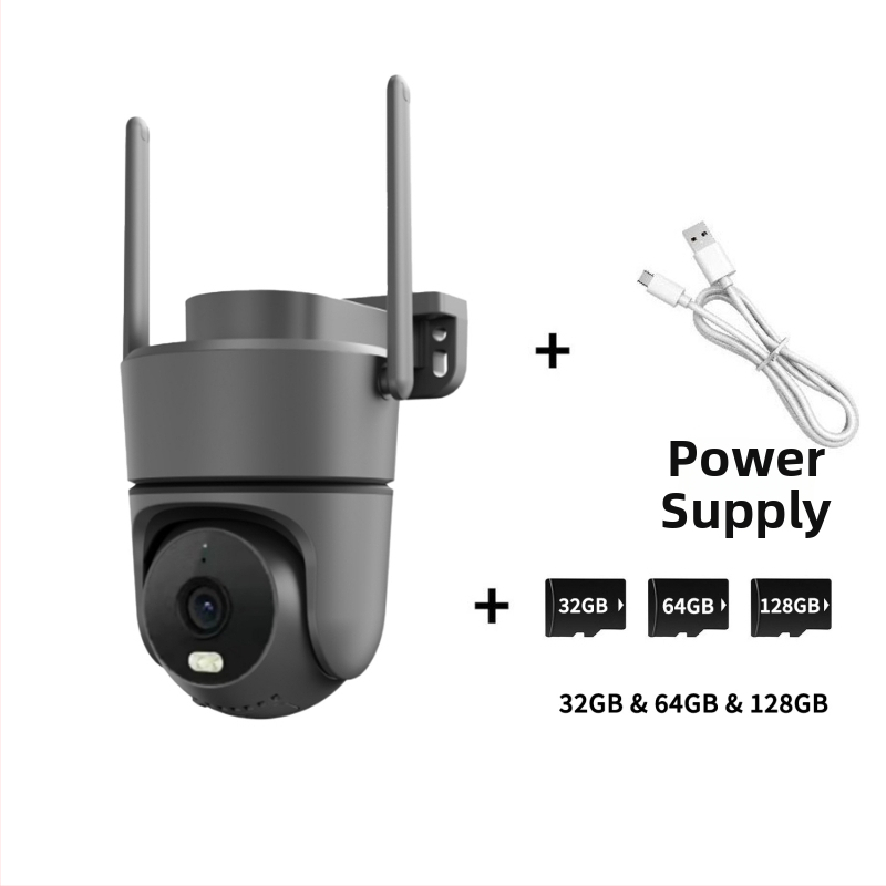 Gimbal kamera viedtālrunim ar automātisku brīdinājumu un cilvēka sekošanu, 355° horizontālais grieziens, 90° vertikālais grieziens, griešanās robeža 355°, PTZ plastmasas korpuss, 5V DC barošana, sienas uzstādīšana