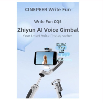Zhiyun CQ5 σταθεροποιητής gimbal για smartphone με φωνητικό έλεγχο, χειρός τριών αξόνων, πτυσσόμενος με επέκταση (160° οριζόντια, 160° κατακόρυφα, αλουμινένιο κράμα)