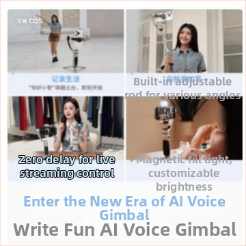 Zhiyun CQ5 σταθεροποιητής gimbal για smartphone με φωνητικό έλεγχο, χειρός τριών αξόνων, πτυσσόμενος με επέκταση (160° οριζόντια, 160° κατακόρυφα, αλουμινένιο κράμα)