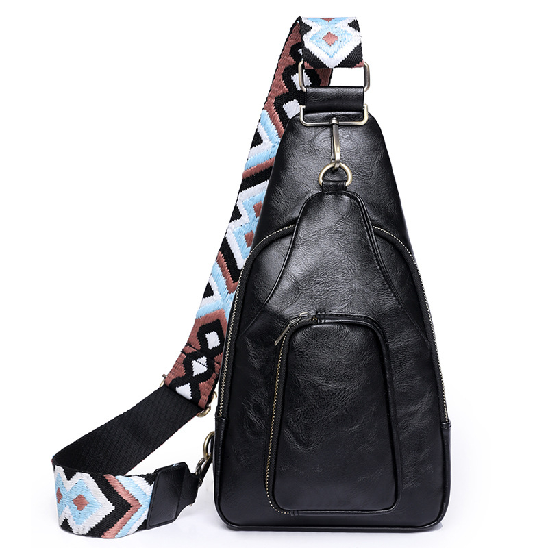 PU crossbody torba — retro stil Europe i Amerike — ljeto 2023, podstava od poliestera, zatvaranje zatvaračem, unutarnja džep sa zatvaračem