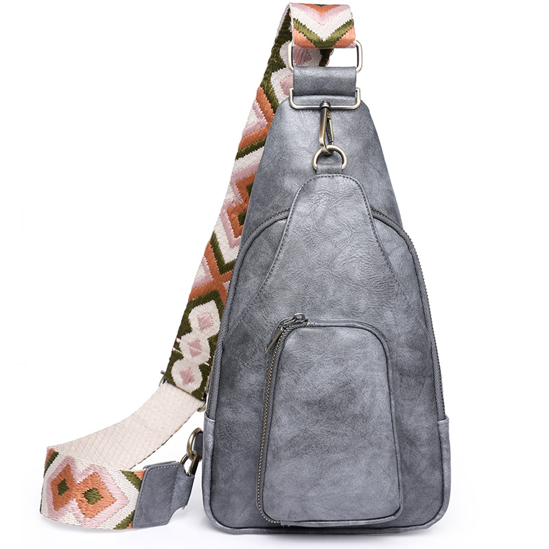 PU crossbody torba — retro stil Europe i Amerike — ljeto 2023, podstava od poliestera, zatvaranje zatvaračem, unutarnja džep sa zatvaračem