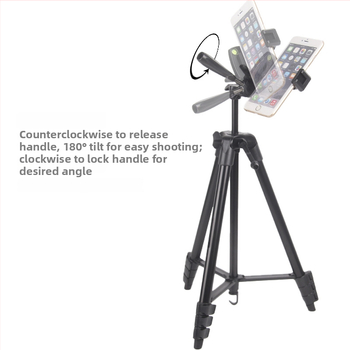 Stojan na fotoaparát a telefón, 4 diely, hliníková zliatina a plast, 3D gimbal, doska na rýchle uvoľnenie, nosnosť 2 kg