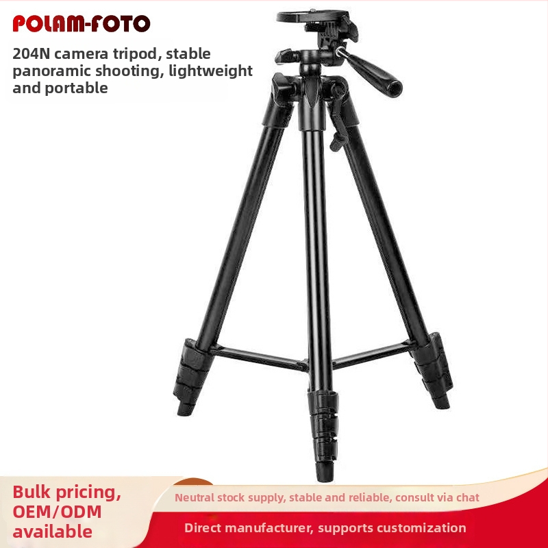 Stojan na fotoaparát a telefón, 4 diely, hliníková zliatina a plast, 3D gimbal, doska na rýchle uvoľnenie, nosnosť 2 kg