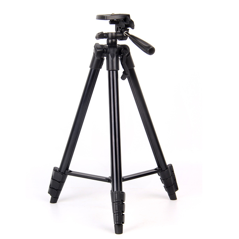 Stojan na fotoaparát a telefón, 4 diely, hliníková zliatina a plast, 3D gimbal, doska na rýchle uvoľnenie, nosnosť 2 kg