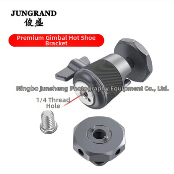 Gimbal stojan pre kameru a monitor s CNC hot shoe a cold shoe, hliníková zliatina, 360° horizontálne otáčanie, 90° vertikálne naklonenie, závitové uchytenie