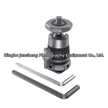 Gimbal stojan pre kameru a monitor s CNC hot shoe a cold shoe, hliníková zliatina, 360° horizontálne otáčanie, 90° vertikálne naklonenie, závitové uchytenie