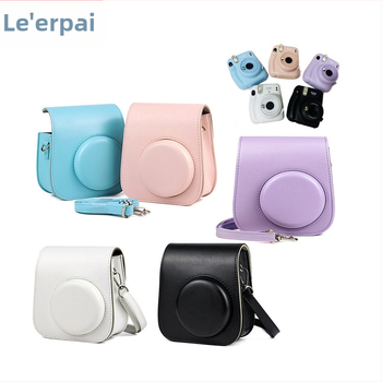 Instax Mini11/ Mini9/ Mini8 fotoaparato dėklas, PU oda, per petį (crossbody) stiliaus, atsparus vandeniui, vidinė danga iš sintinės odos, suderinamas su Instax Mini serija