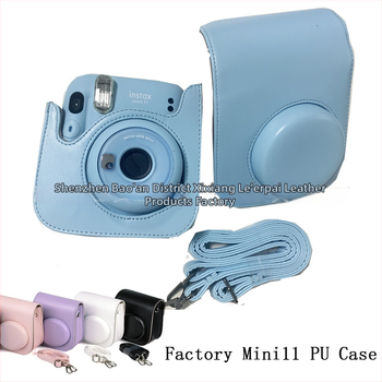 Instax Mini11/ Mini9/ Mini8 fotoaparato dėklas, PU oda, per petį (crossbody) stiliaus, atsparus vandeniui, vidinė danga iš sintinės odos, suderinamas su Instax Mini serija