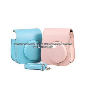 Instax Mini11/ Mini9/ Mini8 fotoaparato dėklas, PU oda, per petį (crossbody) stiliaus, atsparus vandeniui, vidinė danga iš sintinės odos, suderinamas su Instax Mini serija