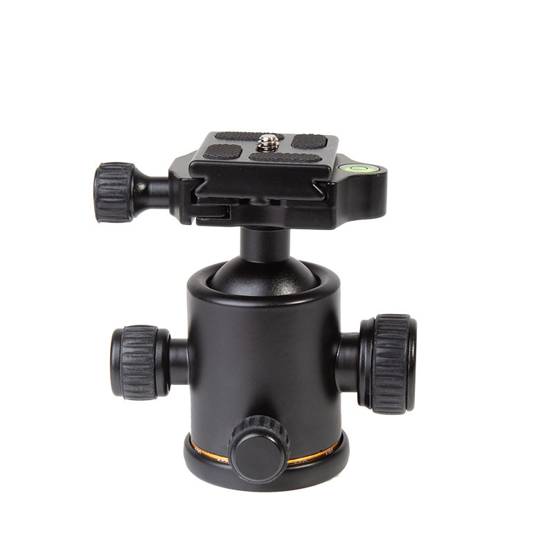Κεφαλή τρίποδου pan-tilt, αλουμινενιο κράμα, 360° οριζόντια περιστροφή, 90° κάθετη περιστροφή, ελαφριά 0,332 kg, συμβατό με SLR και κινητά τηλέφωνα