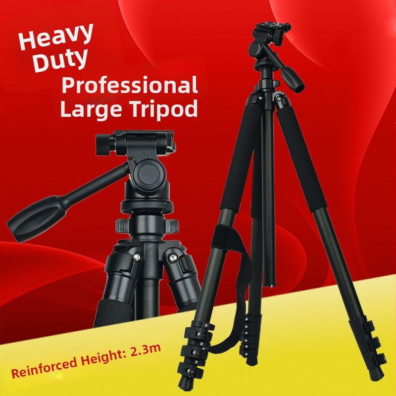 Kamerový tripod z hliníkovej zliatiny, 4 diely, PTZ 3D gimbal hlava, nosnosť 16–20 kg, doska s rýchlym uvoľnením, hmotnosť 2,8 kg