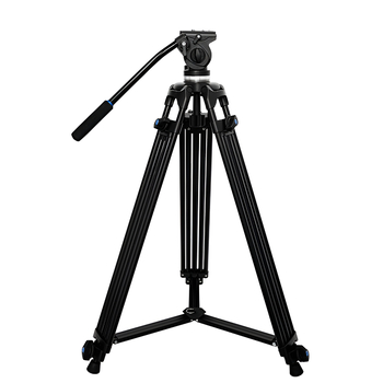 Τριπόδος φωτογραφίας Jiawei JW1850 με υδραυλική κεφαλή, κράμα αλουμινίου, 3 ενότητες, πλάκα γρήγορης απελευθέρωσης, ικανότητα φόρτωσης 6–10 kg