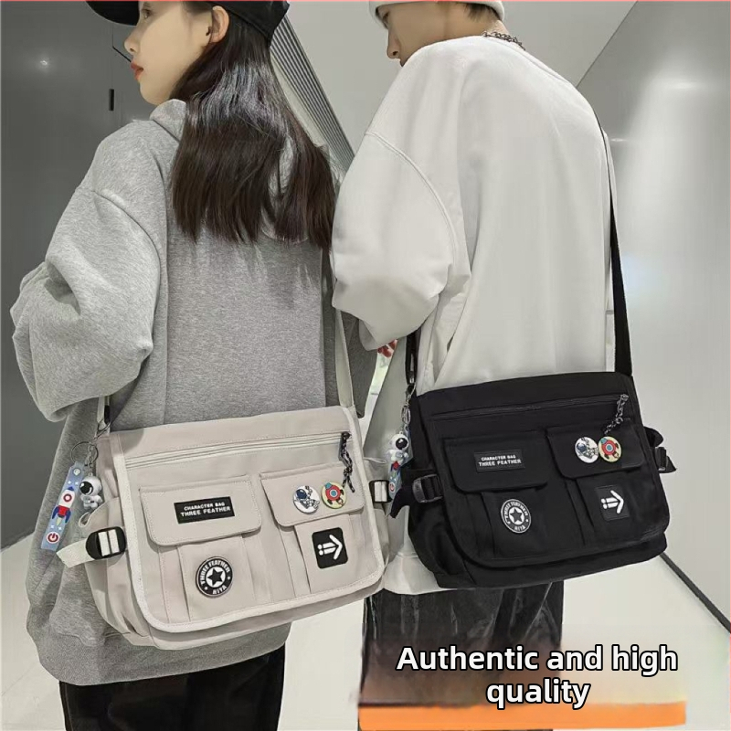 Vīriešu plecu soma — pilsētas vienkāršs stils, neilons, elpojoša, ultra viegla, paplašināma