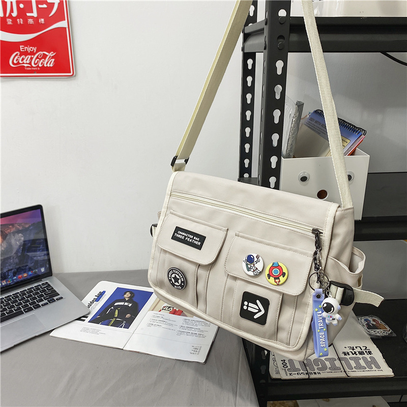 Vīriešu plecu soma — pilsētas vienkāršs stils, neilons, elpojoša, ultra viegla, paplašināma