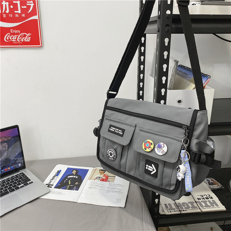 Vīriešu plecu soma — pilsētas vienkāršs stils, neilons, elpojoša, ultra viegla, paplašināma