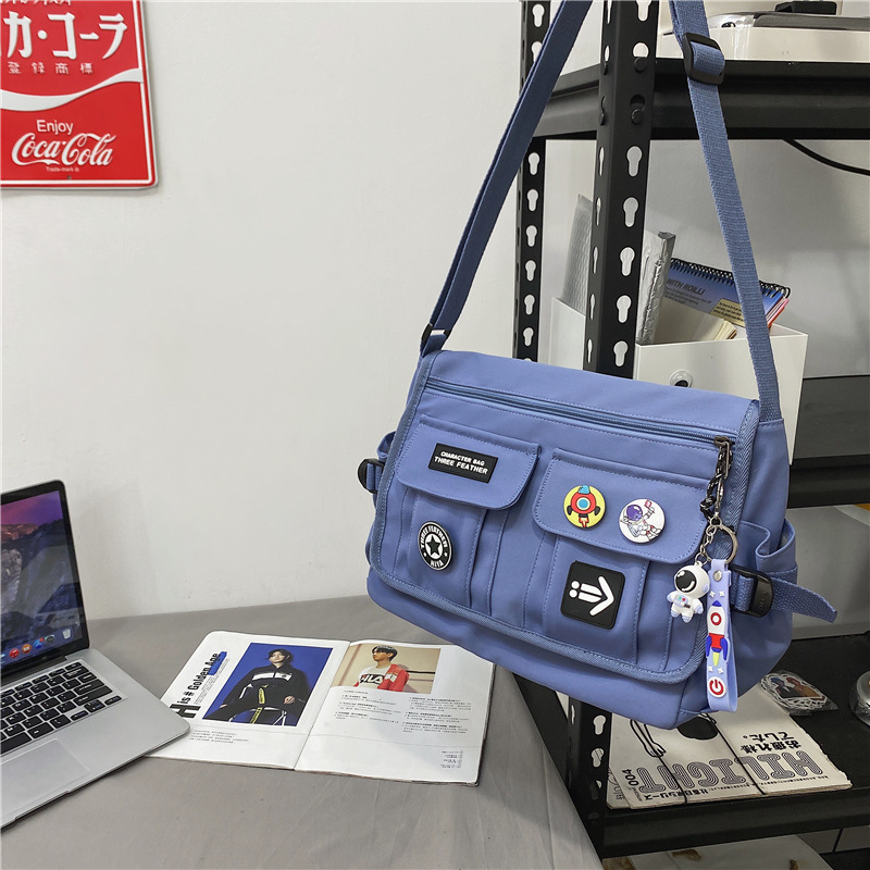 Vīriešu plecu soma — pilsētas vienkāršs stils, neilons, elpojoša, ultra viegla, paplašināma