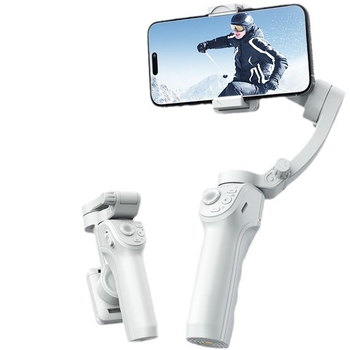 Pārvadājamais 3-asi gimbāla stabilizators telefonam ar sejas sekošanu, Bluetooth, ar tālvadības pulti iekļautu, Modelis M01