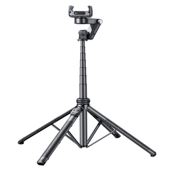 Rtako 360° pan-tilt stabilizator za telefon s ručnim gimballom i ugrađenom rasvjetom za live stream, kućište ABS+aluminij, 480 g